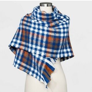 A New Day Women’s Plaid Blanket Wraps Scarf NWT